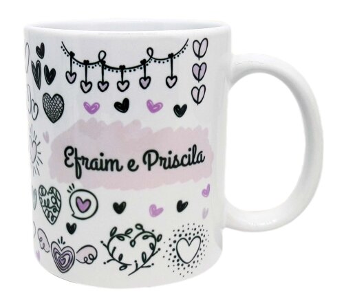 Caneca Branca Personalizada para Madrinha (igreja)