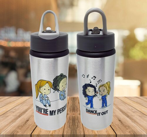 Squeeze Alumínio Personalizado Seriado Grey´s Anatomy