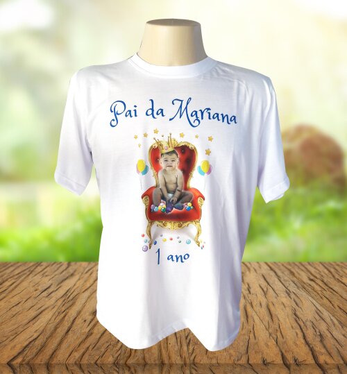Camiseta Masculina Personalizada Papai - Realeza