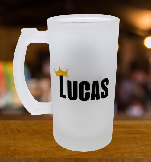 Caneca Vidro Chopp Cerveja Exclusivo para Padrinho Batizado