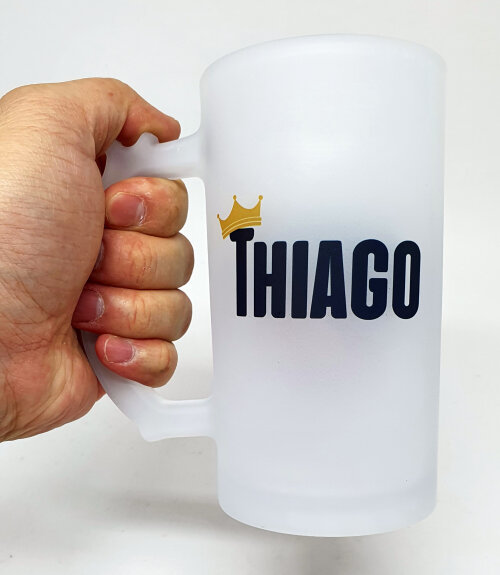 Caneca Vidro Chopp Cerveja Exclusivo para Padrinho Batizado