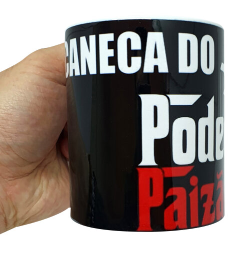 Caneca Branca Personalizada Presente do Poderoso Paizão