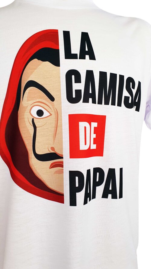 Camiseta Branca Personalizada Presente La Camisa de Papai