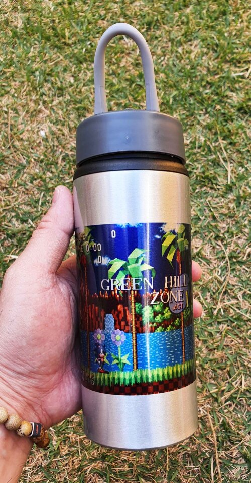 Squeeze Alumínio Personalizado Sonic The Hedgehog Fases