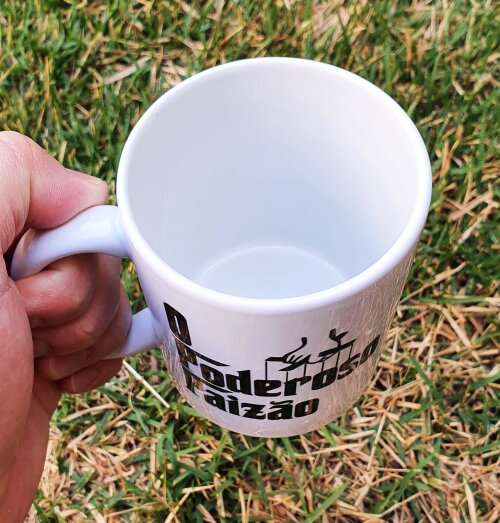 Caneca Branca Personalizada o Poderoso Paizão Vito Corleone