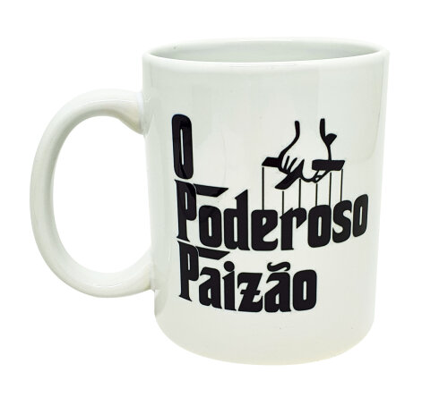 Caneca Branca Personalizada o Poderoso Paizão Vito Corleone