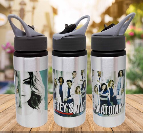 Squeeze Alumínio Personalizado Seriado Grey´s Anatomy