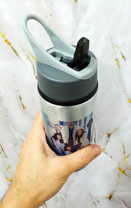 Squeeze Alumínio Personalizado Seriado Grey´s Anatomy