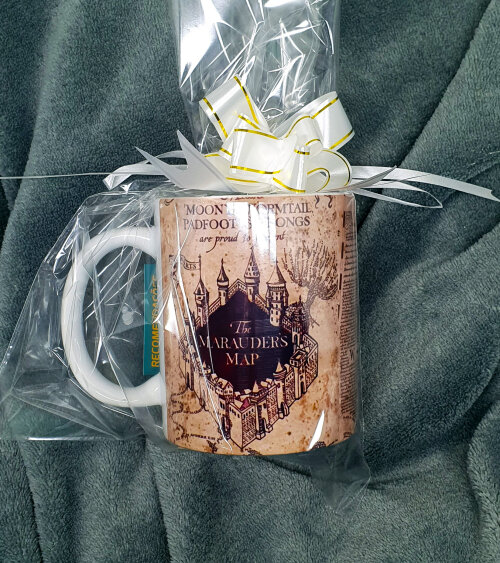 Caneca Branca Personalizado Mapa do Maroto Harry Potter