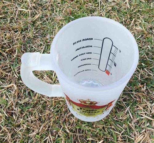 Caneca Vidro Jateado Chopp / Cerveja Rei Reinado King