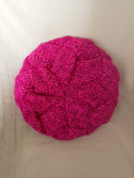 Boina Entrelac Rosa
