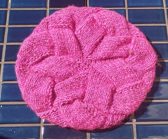 Boina Entrelac Rosa