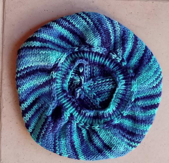 Boina Welting Folia Azul