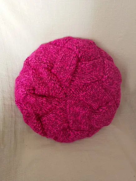 Boina Entrelac Rosa