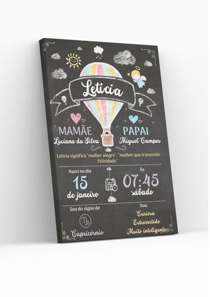 Chalkboard Balão Colorido