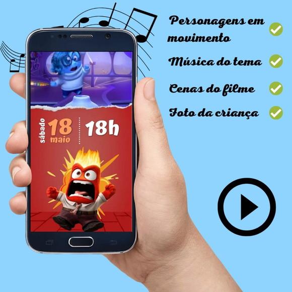 Convite Animado Divertidamente Menina (com Foto)
