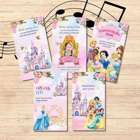 Convite Animado Princesas