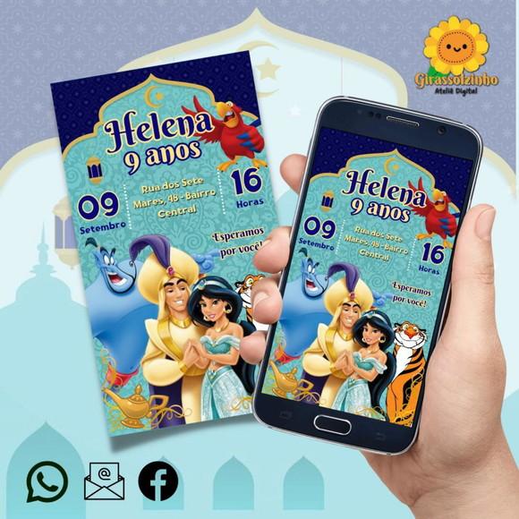 Convite Digital Aladdin