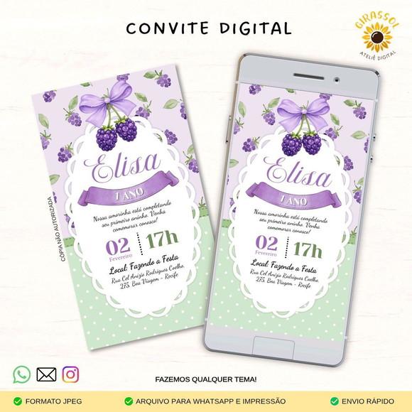 Convite Digital Amora/ Amorinha