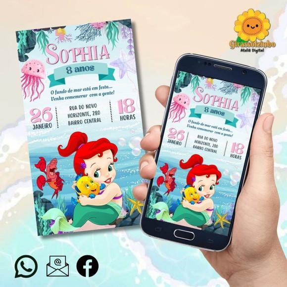 Convite Digital Ariel Baby