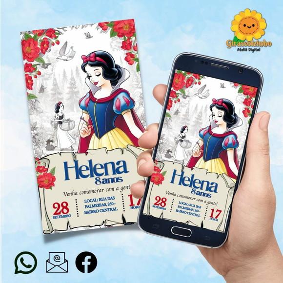 Convite Digital Branca de Neve 3