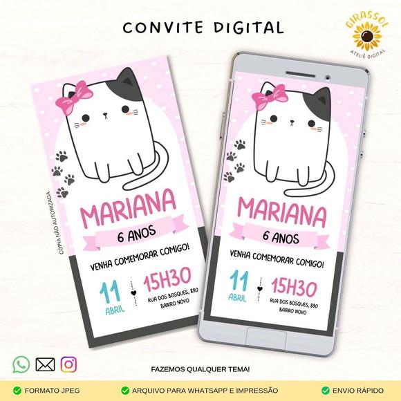 Convite Digital Gatinha 3