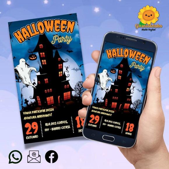 Convite Digital Halloween Party