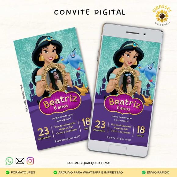 Convite Digital Jasmine (com Foto)
