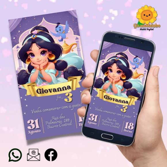 Convite Digital Jasmine Baby/ Cute 2