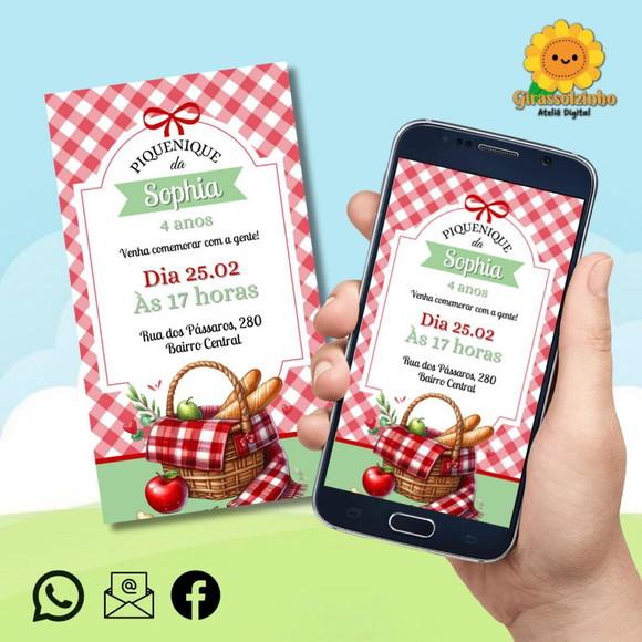 Convite Digital Picnic