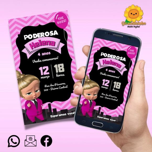 Convite Digital Poderosa Chefinha Loira