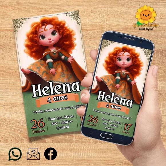 Convite Digital Valente (merida) Baby