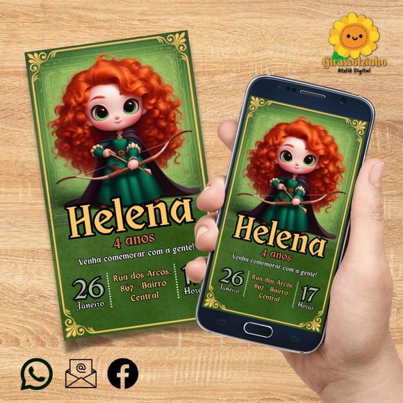 Convite Digital Valente (merida) Baby