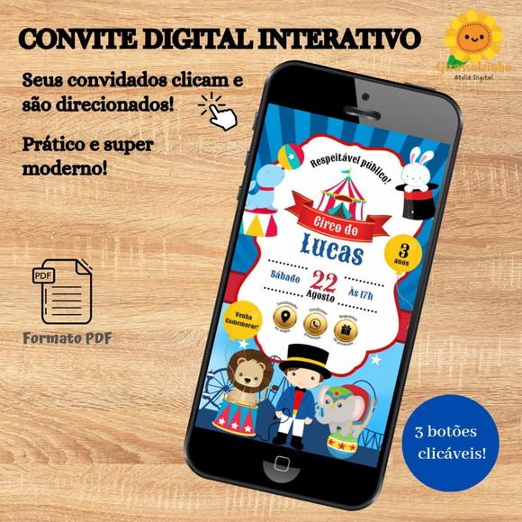 Convite Interativo Circo