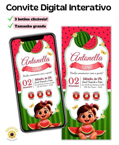 Convite Interativo Melancia