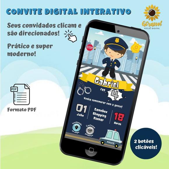 Convite Interativo Policial