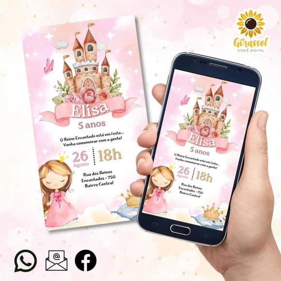 Convite Virtual Princesa