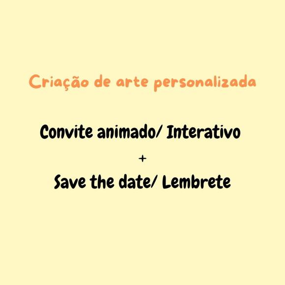 Criar Convite Animado/ Interativo Personalizado + Arte Extra