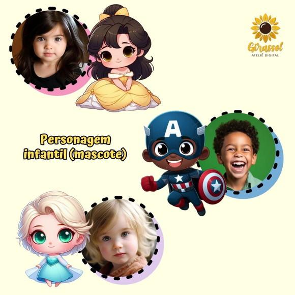 Ilustração Personagem/ Mascote Criança