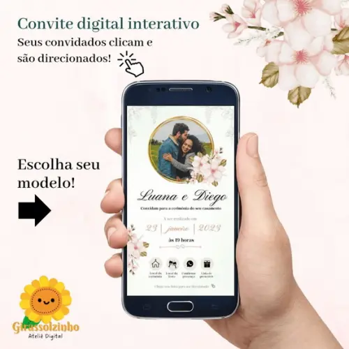 Convite Casamento Interativo (vários Modelos)