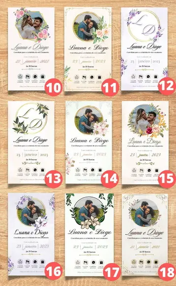 Convite Casamento Interativo (vários Modelos)