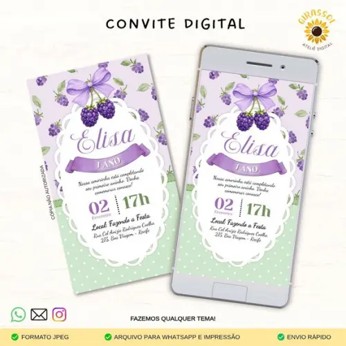 Convite Digital Amora/ Amorinha