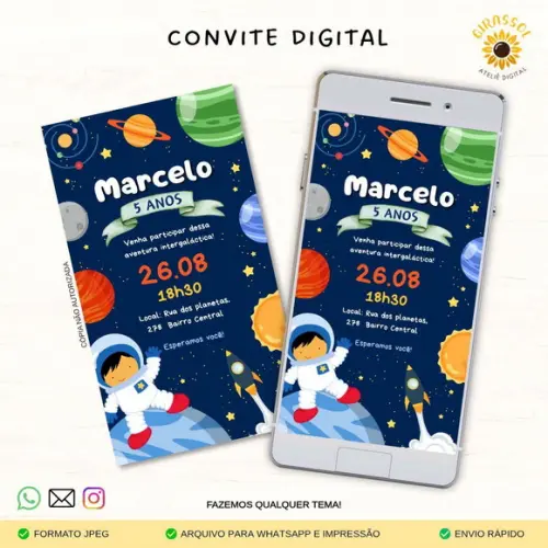 Convite Digital Astronauta 2