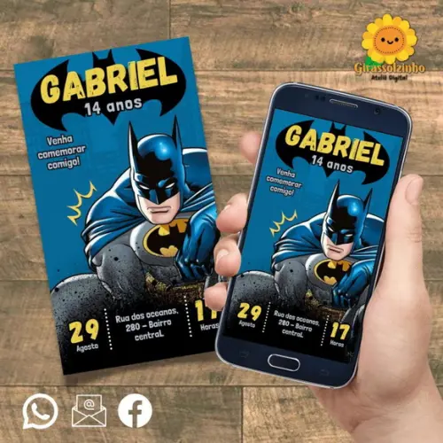 Convite Digital Batman