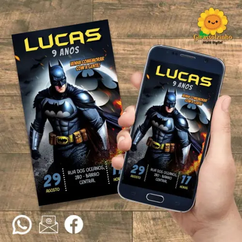 Convite Digital Batman 2