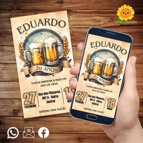 Convite Digital Cerveja