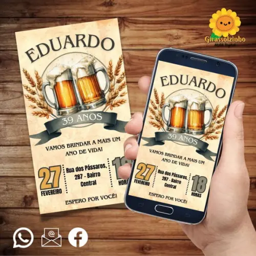 Convite Digital Cerveja