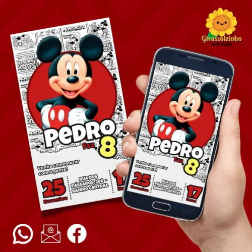 Convite Digital Mickey 2
