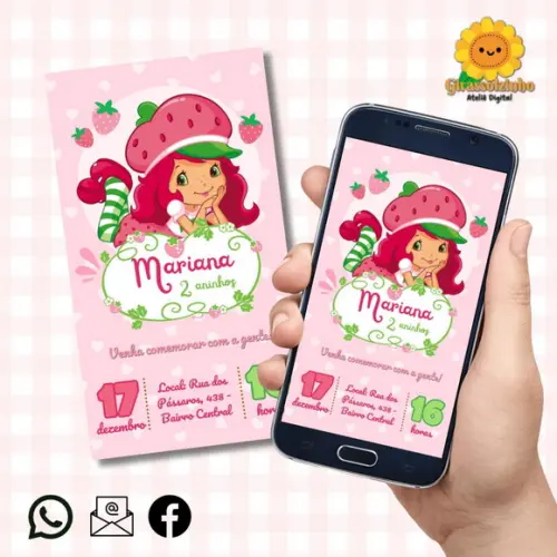 Convite Digital Moranguinho