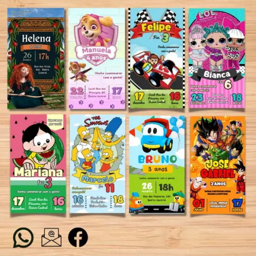 Convite Digital Personalizado (solicite o Seu Tema!)